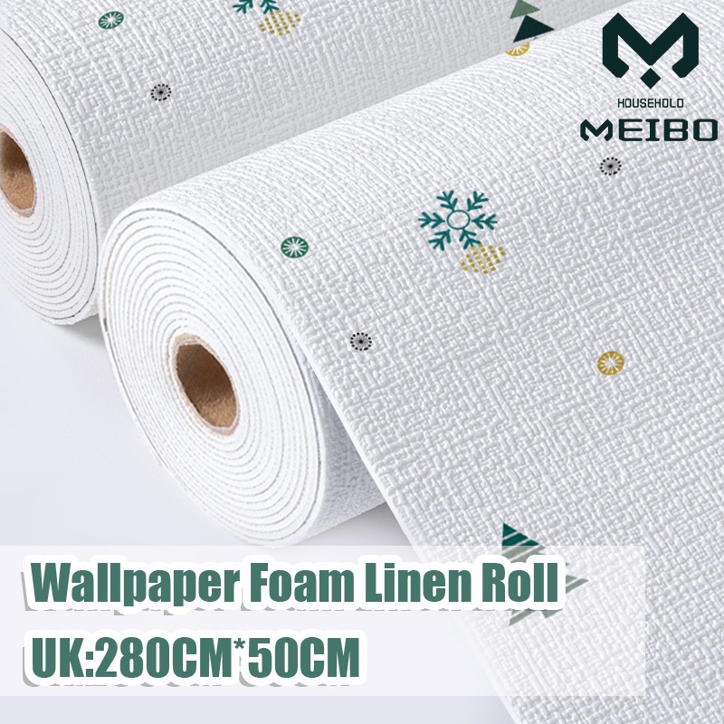 Wallpaper Sticker Dinding Linen Roll Kamar Anak / Dinding Stiker Dekorasi Kamar Kartun / Wallstiker 