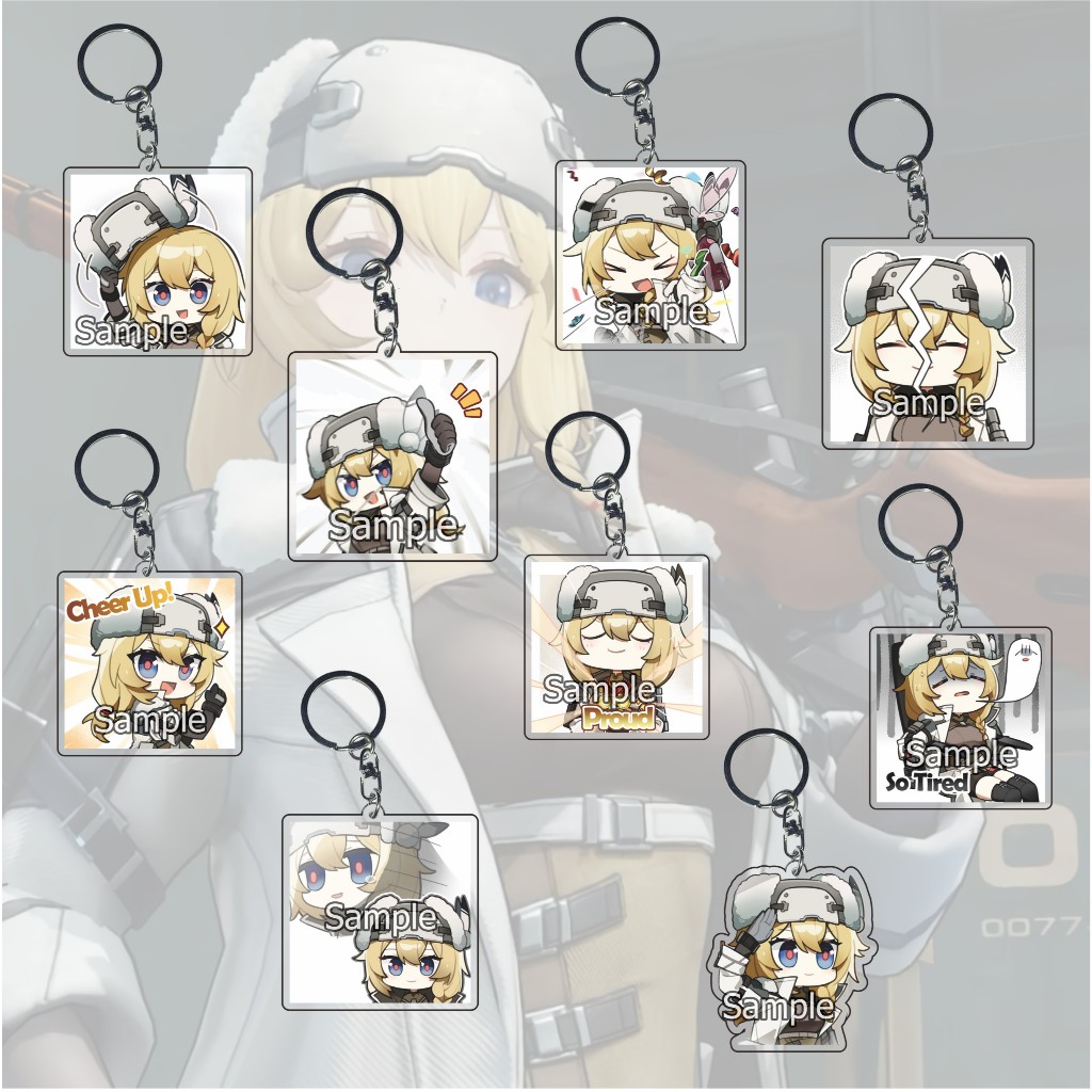 Gantungan Kunci GIRLS' FRONTLINE EXILIUM ALL Mosin Nagant - Ganci - Key Chain - Souvenir - Anime