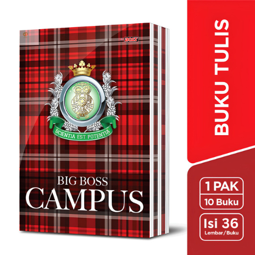 

Buku Tulis Sidu Big Boss Campus Isi 36 Lembar / Bigboss Campuss 36 Lbr / Buku Ukuran Boxy B5 36