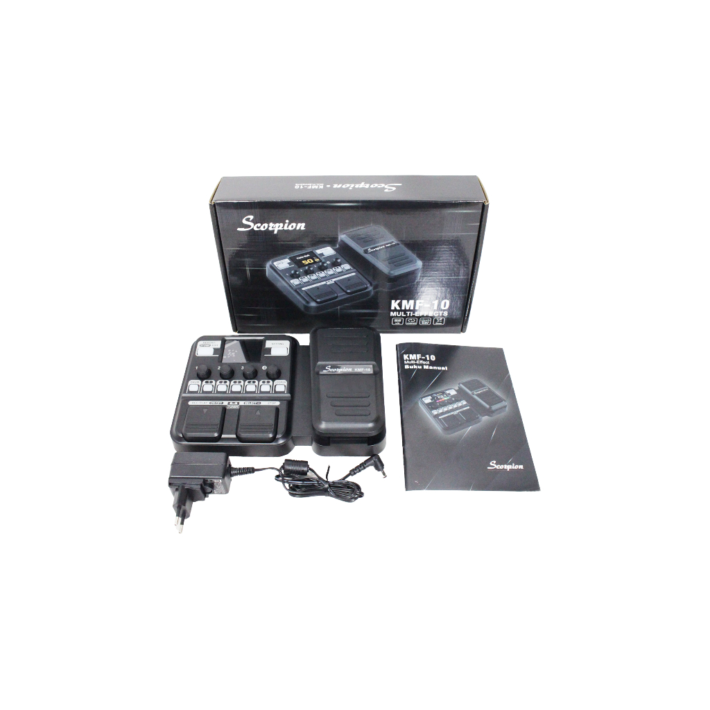 Multi Effect Gitar dan Bass Elektrik Merk Scorpion ORIGINAL Tipe KMF-10 Scorpion Multi Efek Murah Ja