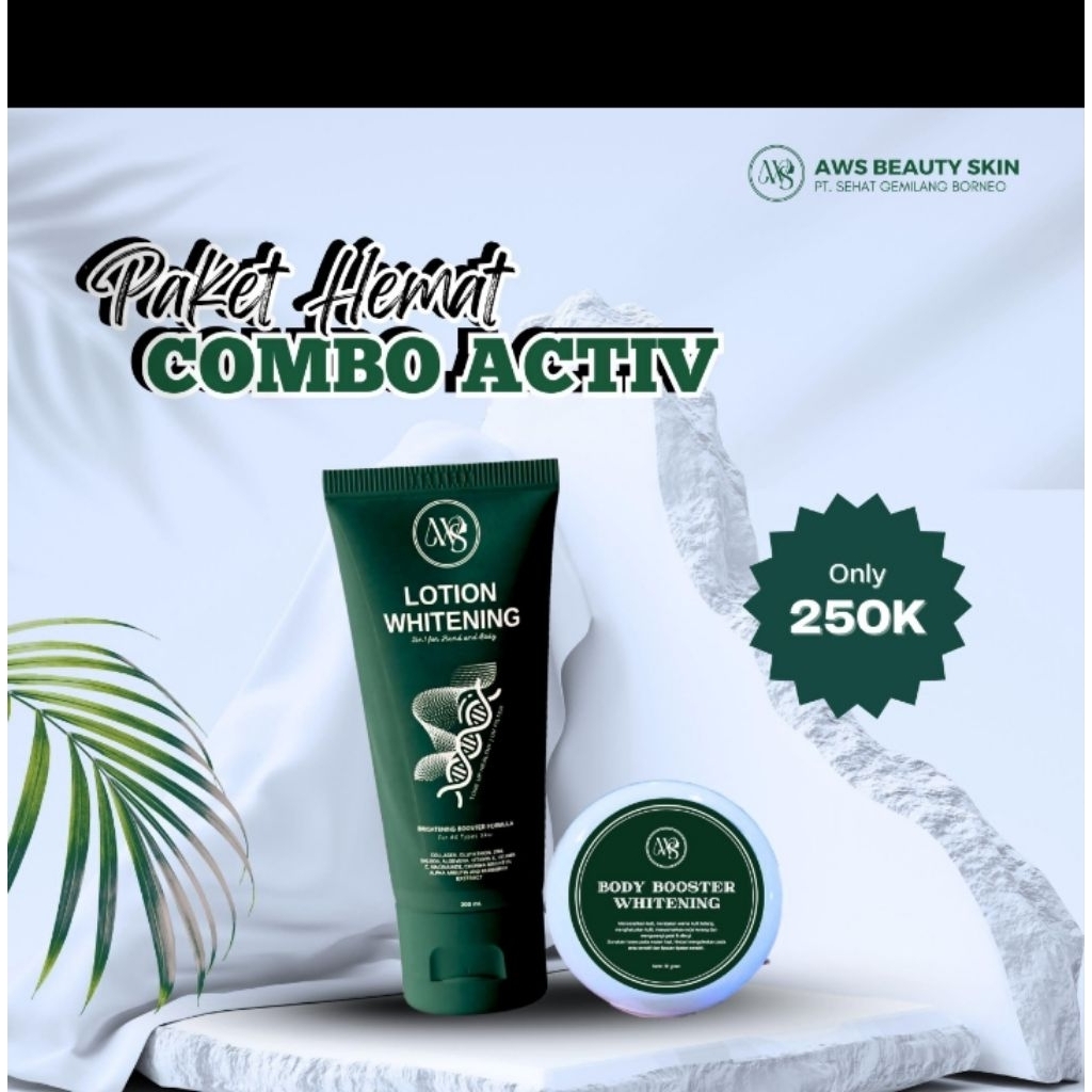 lotion whitening AWS paket hemat