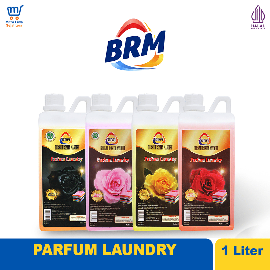 BRM Parfum Laundry Pewangi Pakaian 1 Liter