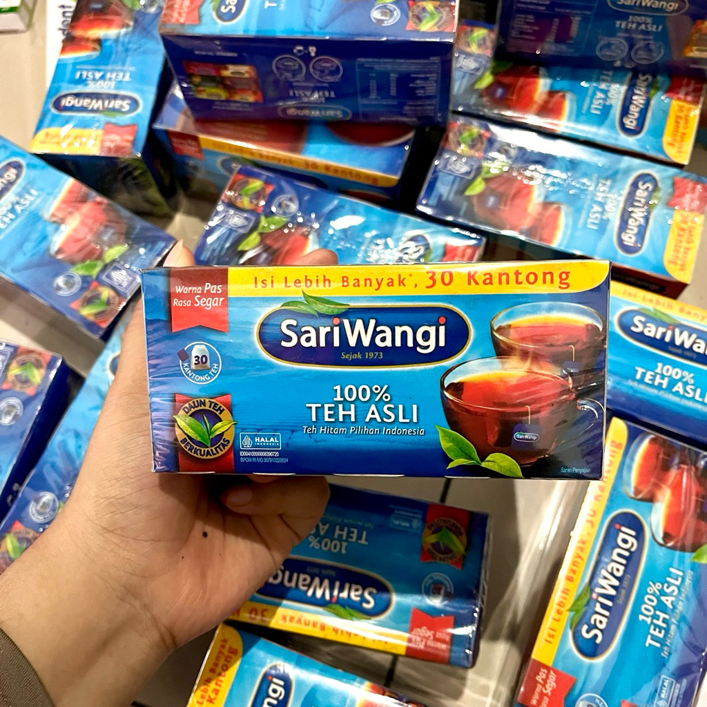 

Sariwangi Teh Asli Isi 30 Kantung Celup / Teh Sariwangi Isi 30 Kantong / Teh Sari Wangi TB30