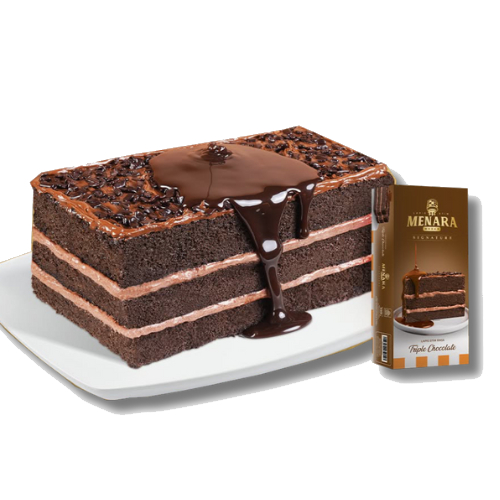 

Bolu Menara Lapis Stim Triple Chocolate Signature - 500gr