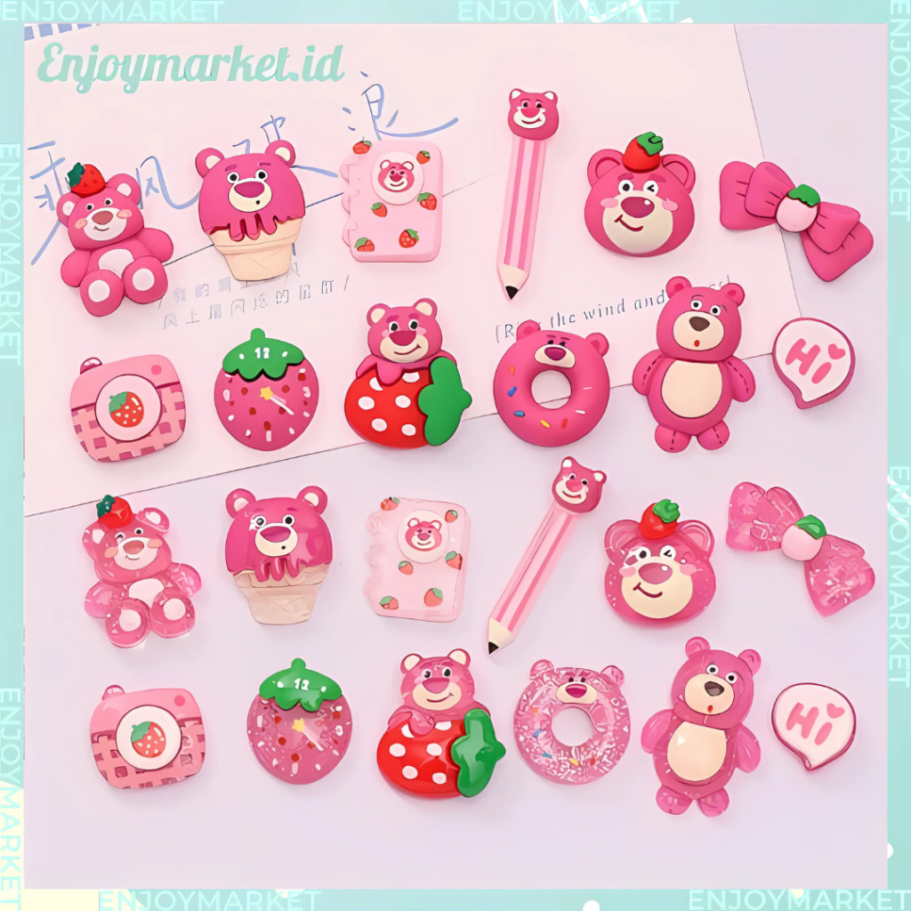 

1 Pcs Resin Clay Stiker 3D Lotso Sticker DIY Botol Minum