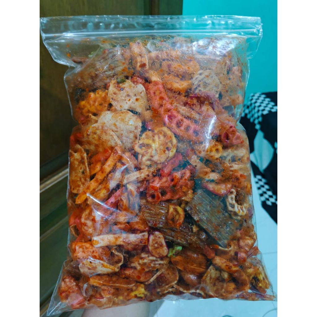 

KERUPUK MIXS PEDAS BUMBU BASAH 250GR