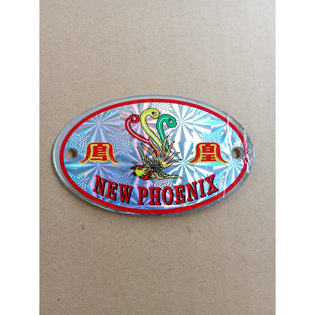 Emblem Sepeda Onthel Phoenix plastik