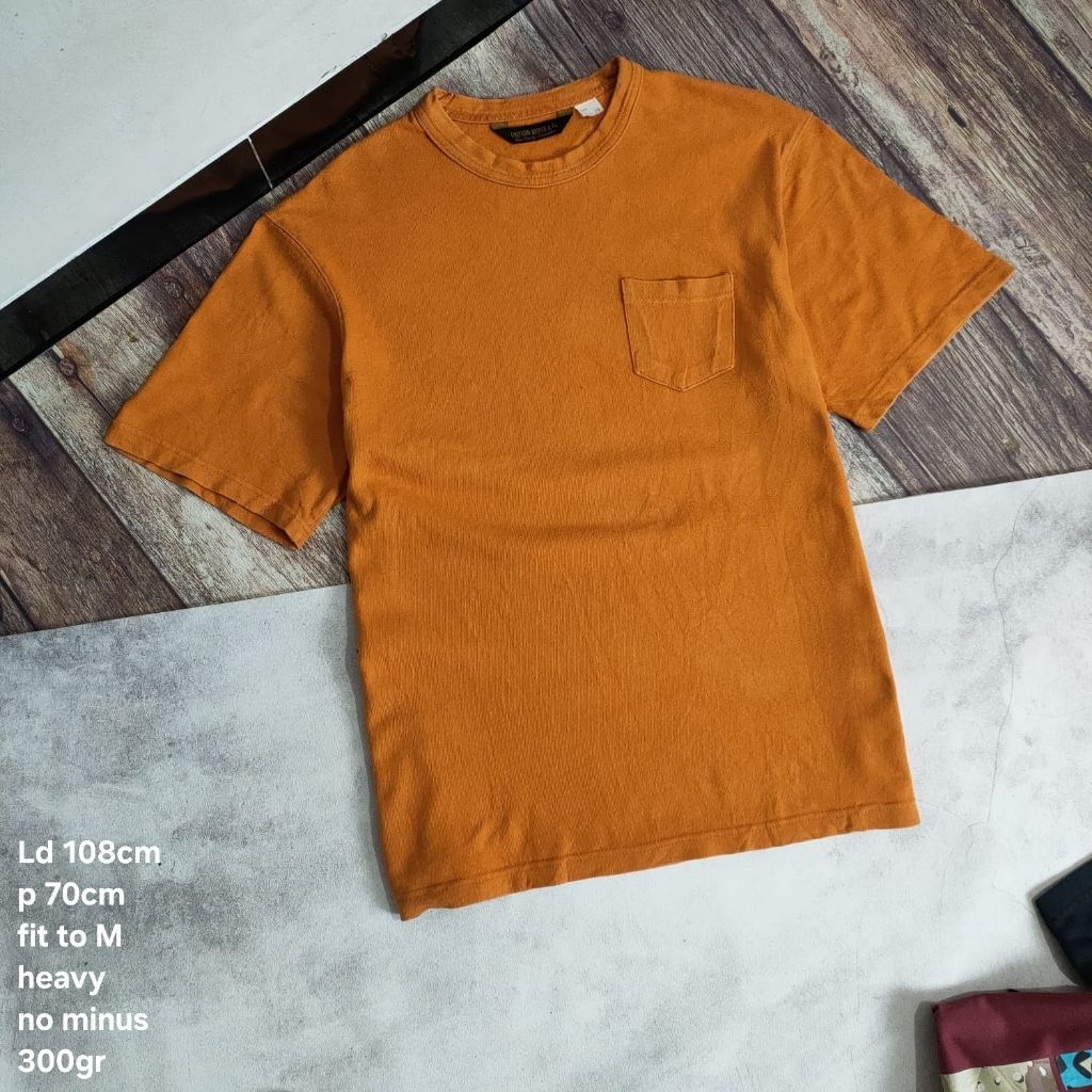 TS2 Kaos oblong Uniform bridge size M polos basic pocket cowok pria t-shirt t shirt vintage katun