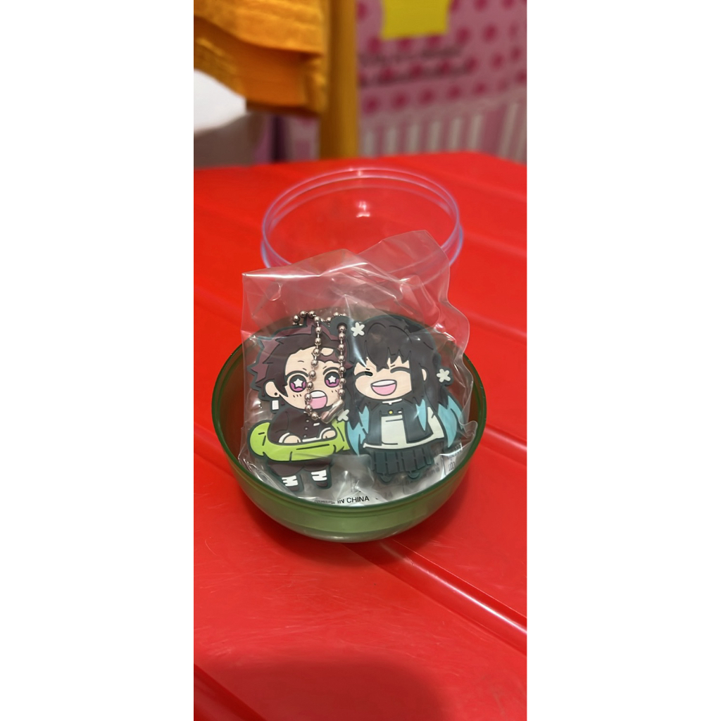 gacha demon slayer keychain new