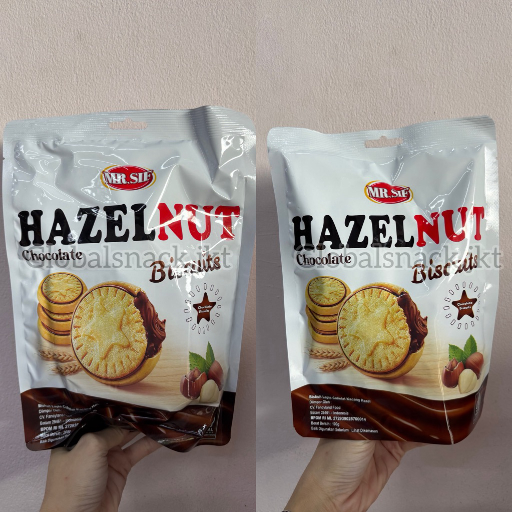 

AILISHA MR SIF HAZELNUT CHOCOLATE BISCUIT 100GR / 200GR - BISKUIT