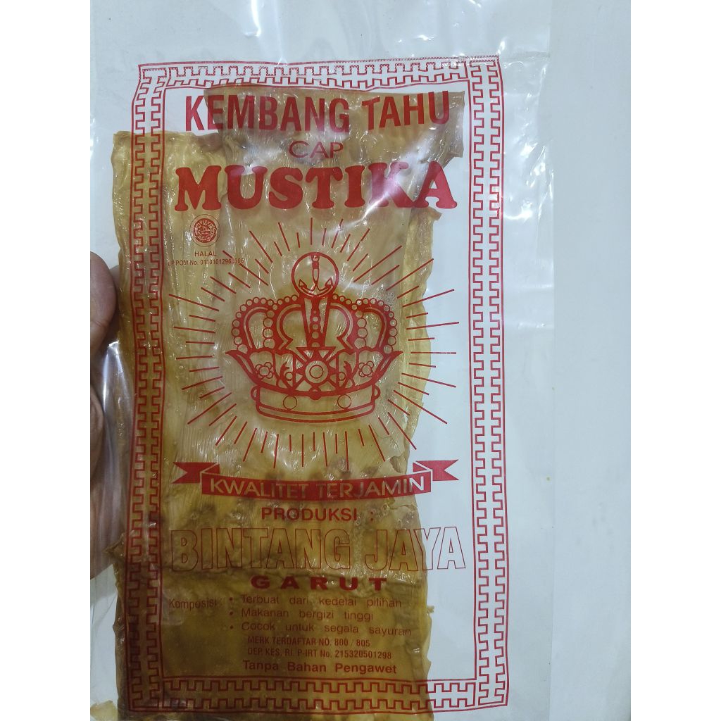 

Kembang Tahu Cap Mustika Kemasan 1 Bungkus