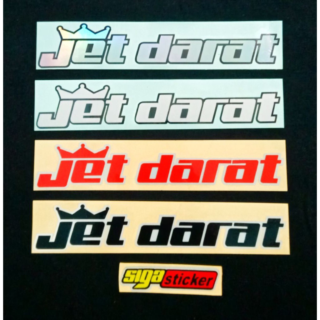 Sticker Jet Darat 15cm Stiker Cutting Motor