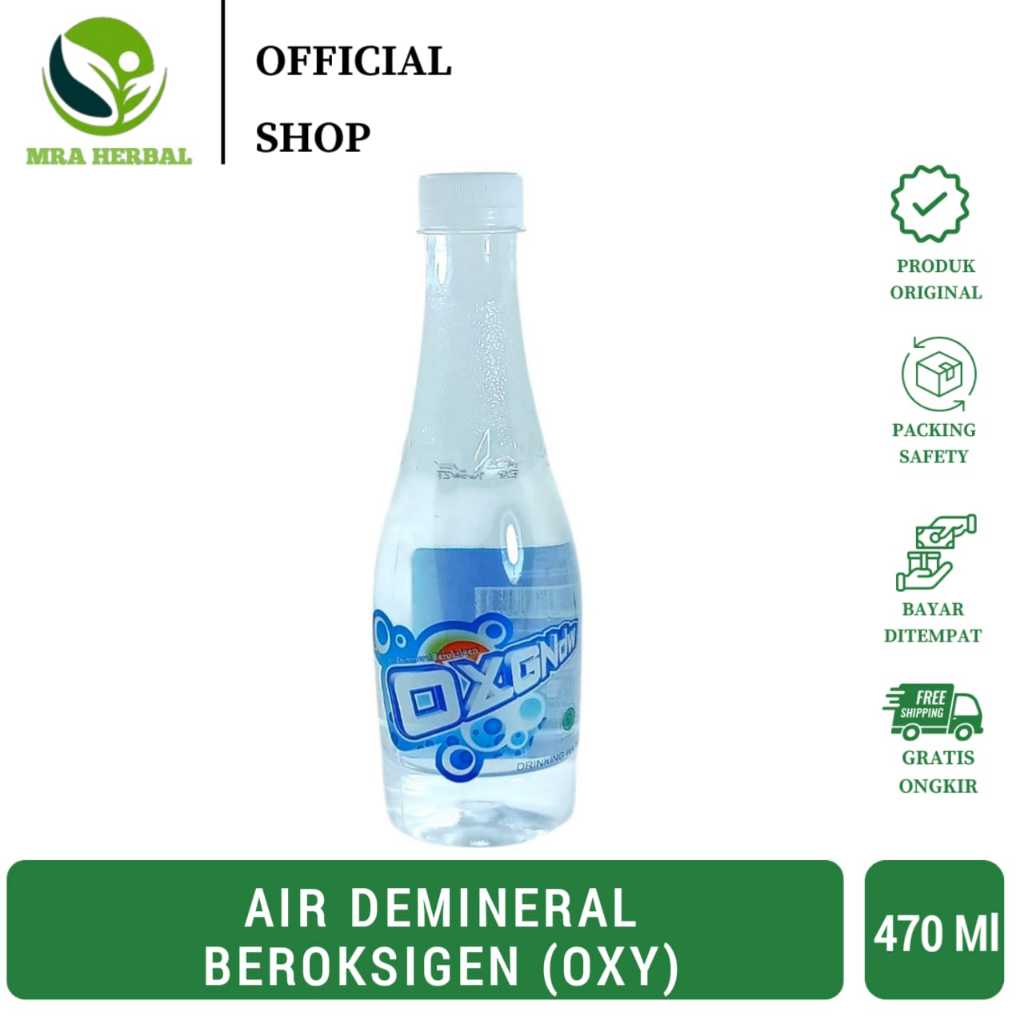

Air Oxy Demineral Beroksigen | Oxy Drinking Water 470 Ml | Oxy Air Mineral Mengandung Oksigen