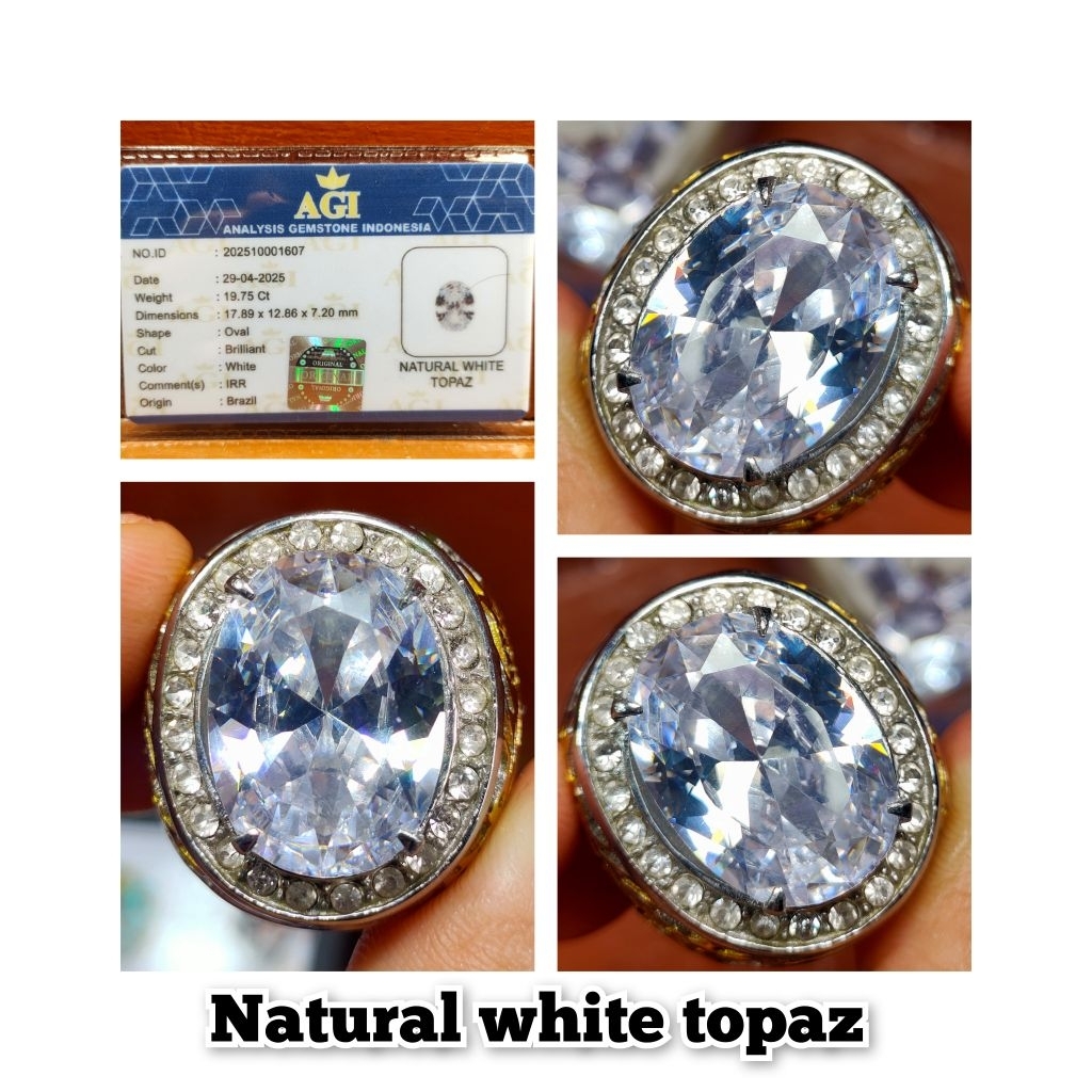 CINCIN PERMATA WHITE TOPAZ BRAZIL