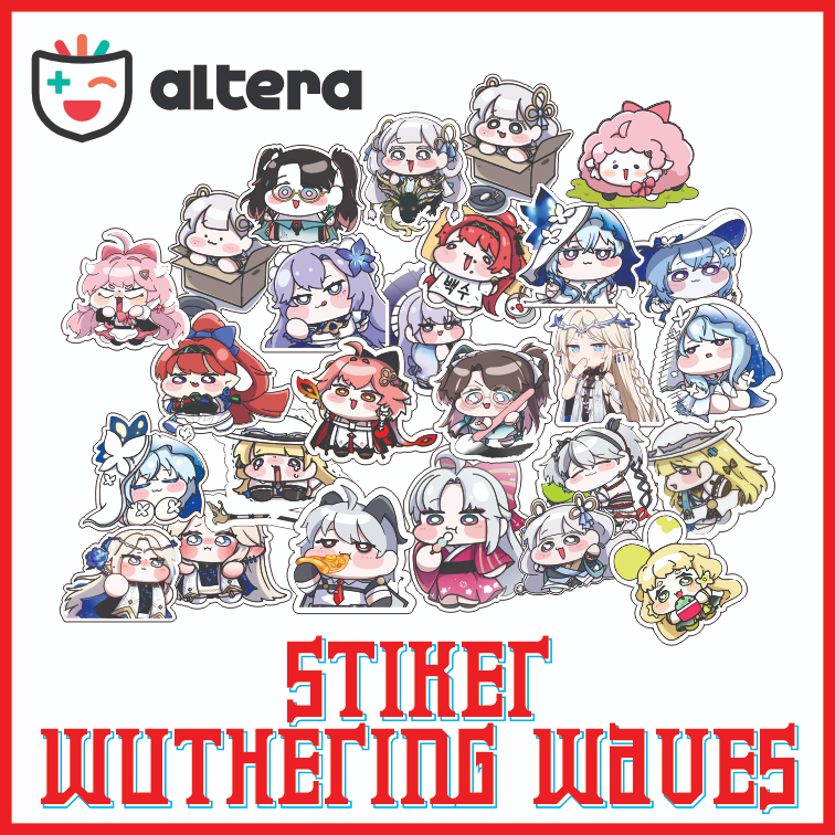 

STIKER PACK WUTHERING WAVES - ISI 26 PCS - VINYL LAMINASI - STIKER ANIME - STIKER GAME
