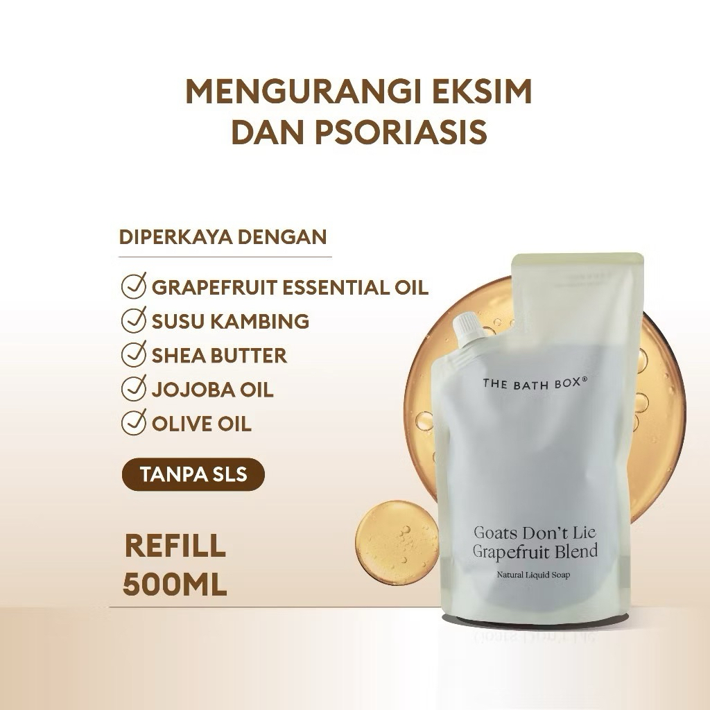 THE BATH BOX - Goats Don't Lie Grapefruit Blend Liquid Soap (GDL, Essential Oil, Wound Healing, Ecze