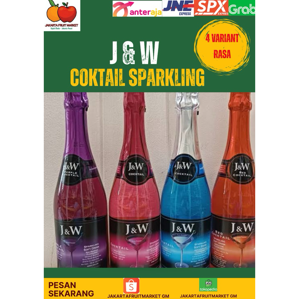

J & W Coktail Sparkling 750ml 4 Variant