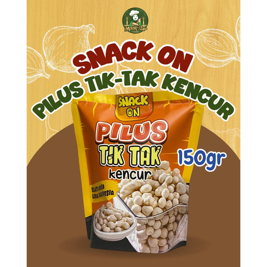 

Snack On Camilan Pilus Tiktak Kencur 150gr