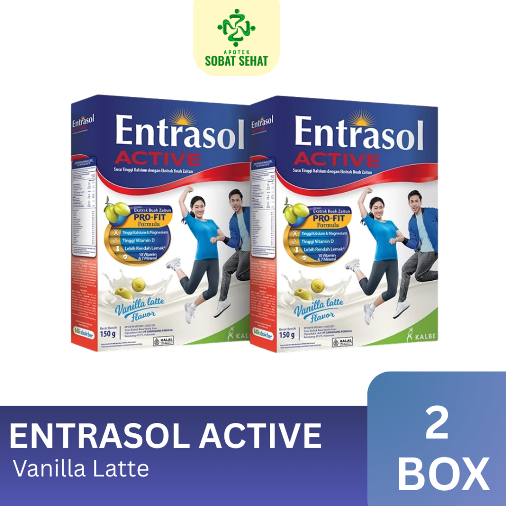 

[PAKET HEMAT] Entrasol Twinpack Active Vanilla Latte 150g