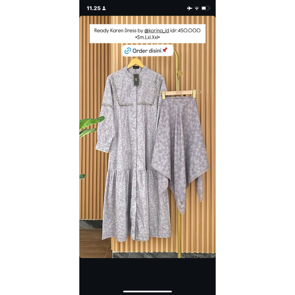 korina karen dress midi