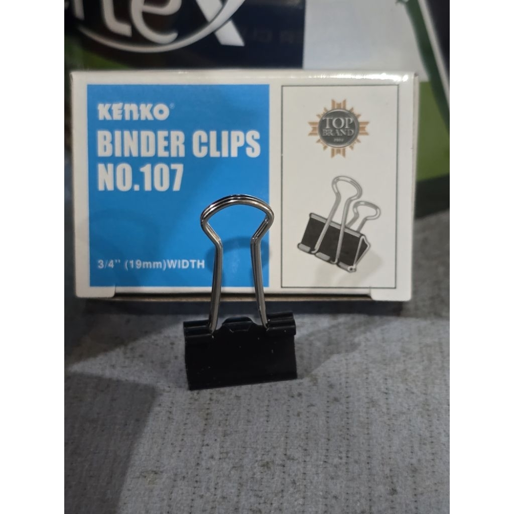 

BINDER CLIP KENKO NO.107 BINDER CLIP KENKO NO 107 LEBAR 19 MM HARGA PER LUSIN