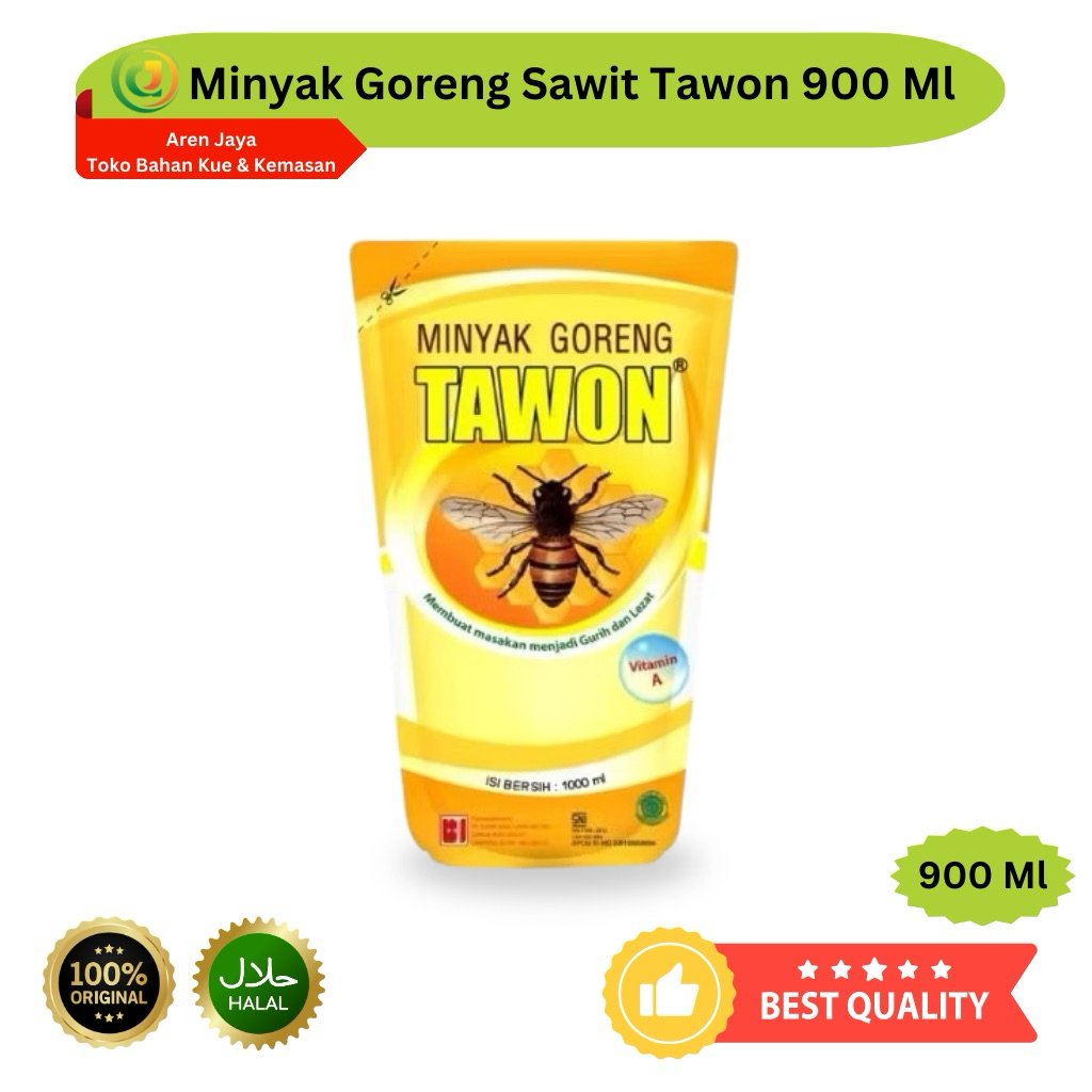 

Minyak Goreng Kelapa Sawit Tawon 900 Ml Original