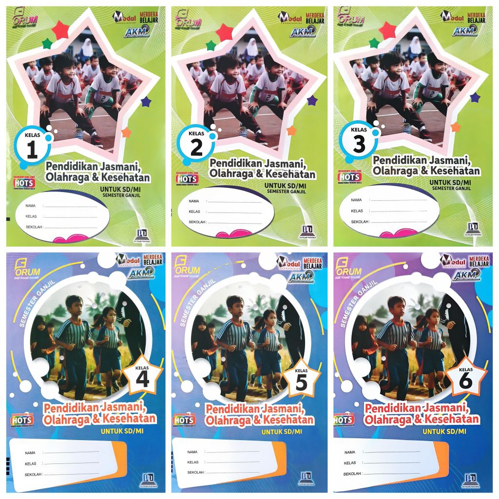 BUKU LKS FORUM SD MI PENJASKES PJOK KELAS 1 2 3 4 5 6 SEMESTER 1 GANJIL KURIKULUM MERDEKA TA.25/26
