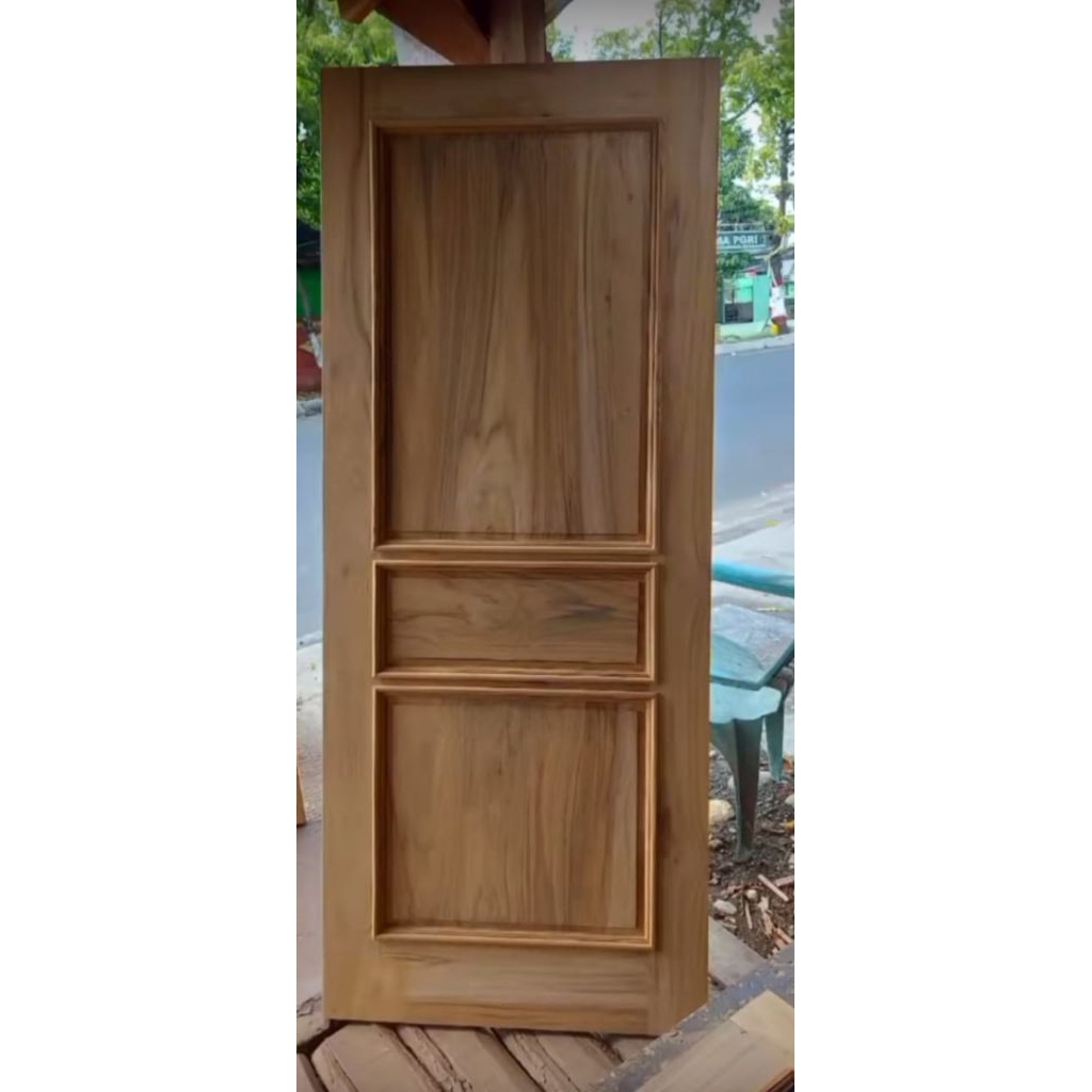 Jati Premium , Daun Pintu Kayu Jati KW-1