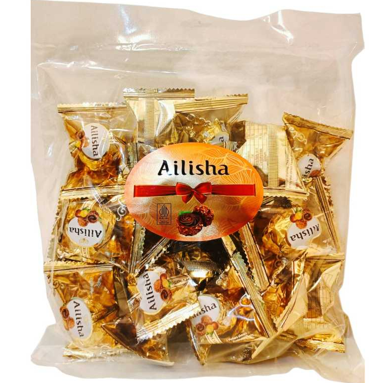 

MR.SIF AILISHA Golden Chocolate Wrappe 250g Kemasan Jumbo HALAL