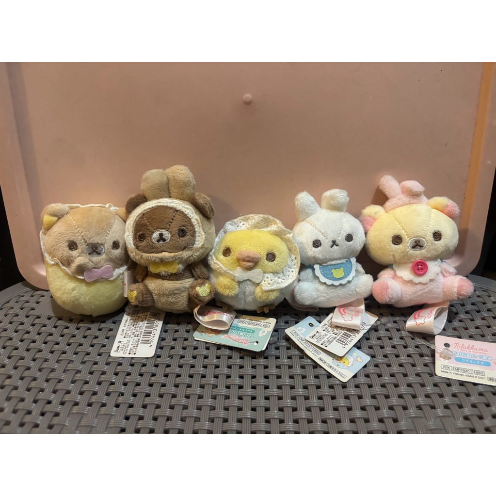 Boneka tenori sanx rilakkuma kiiroitori korilakkuma koguma seri baby rare item