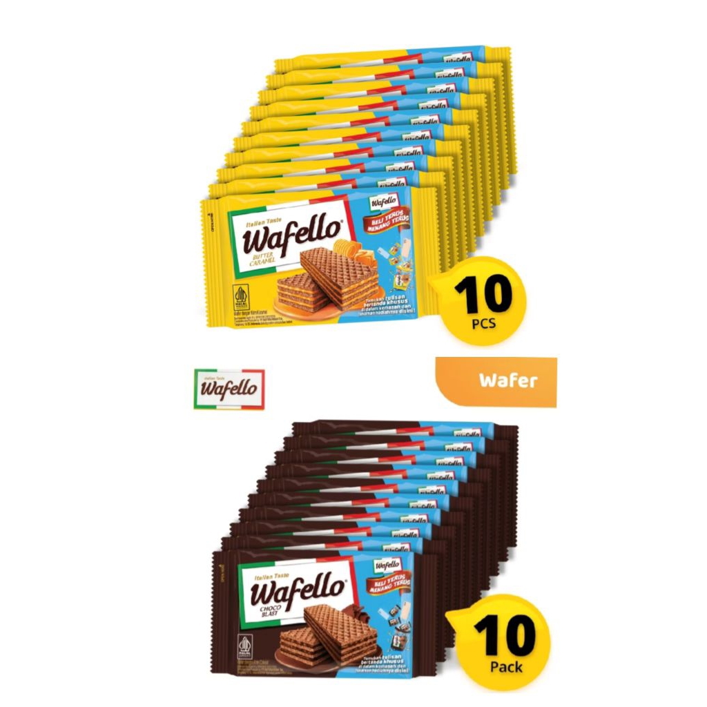 

Roma Wafello 2000 / wafello wafer / wafello coklat / wafello karamel