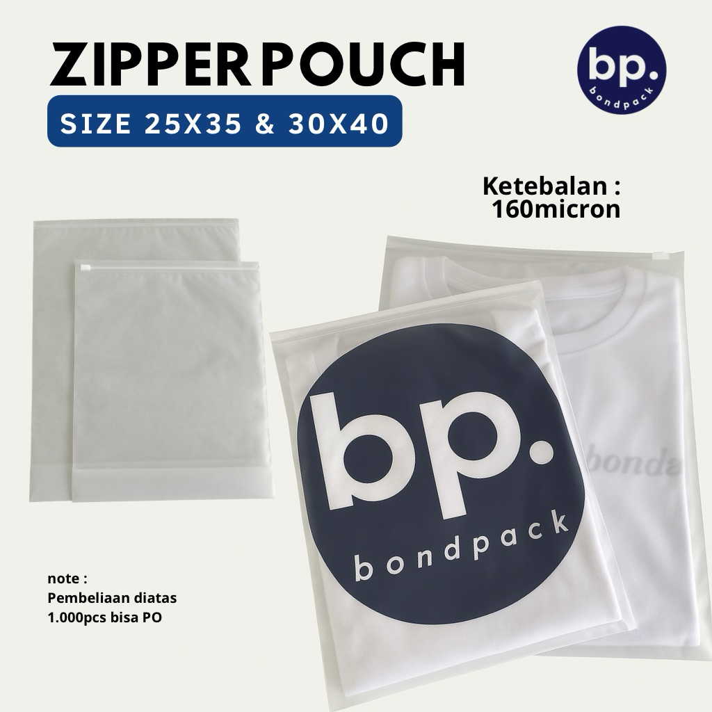 ZIPLOCK ZIP POUCH POLOS DOFF MATTE FORSTED