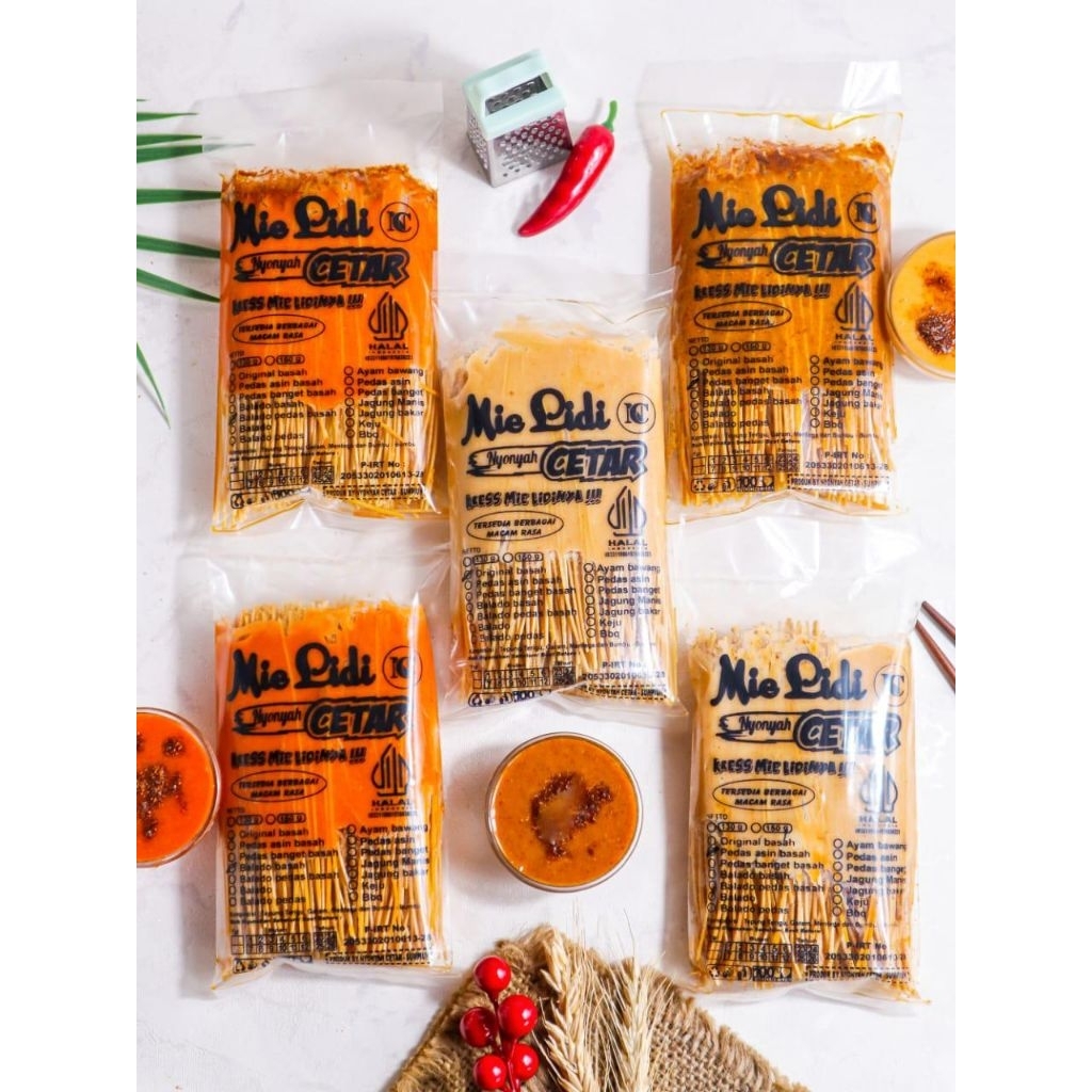 

Mie Lidi Cetar dan Mie gepeng ( Bumbu Melimpah)