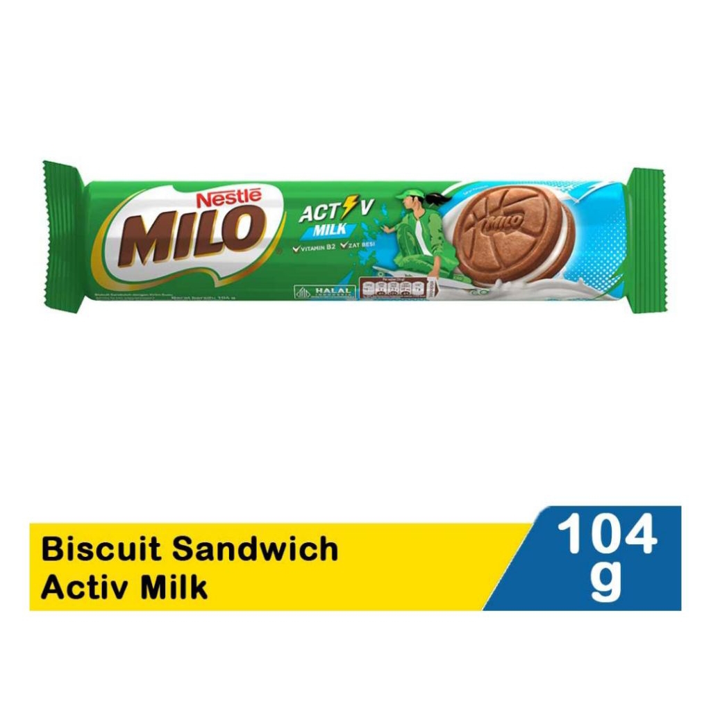 

Milo Biscuit Sandwich Activ Milk 104G