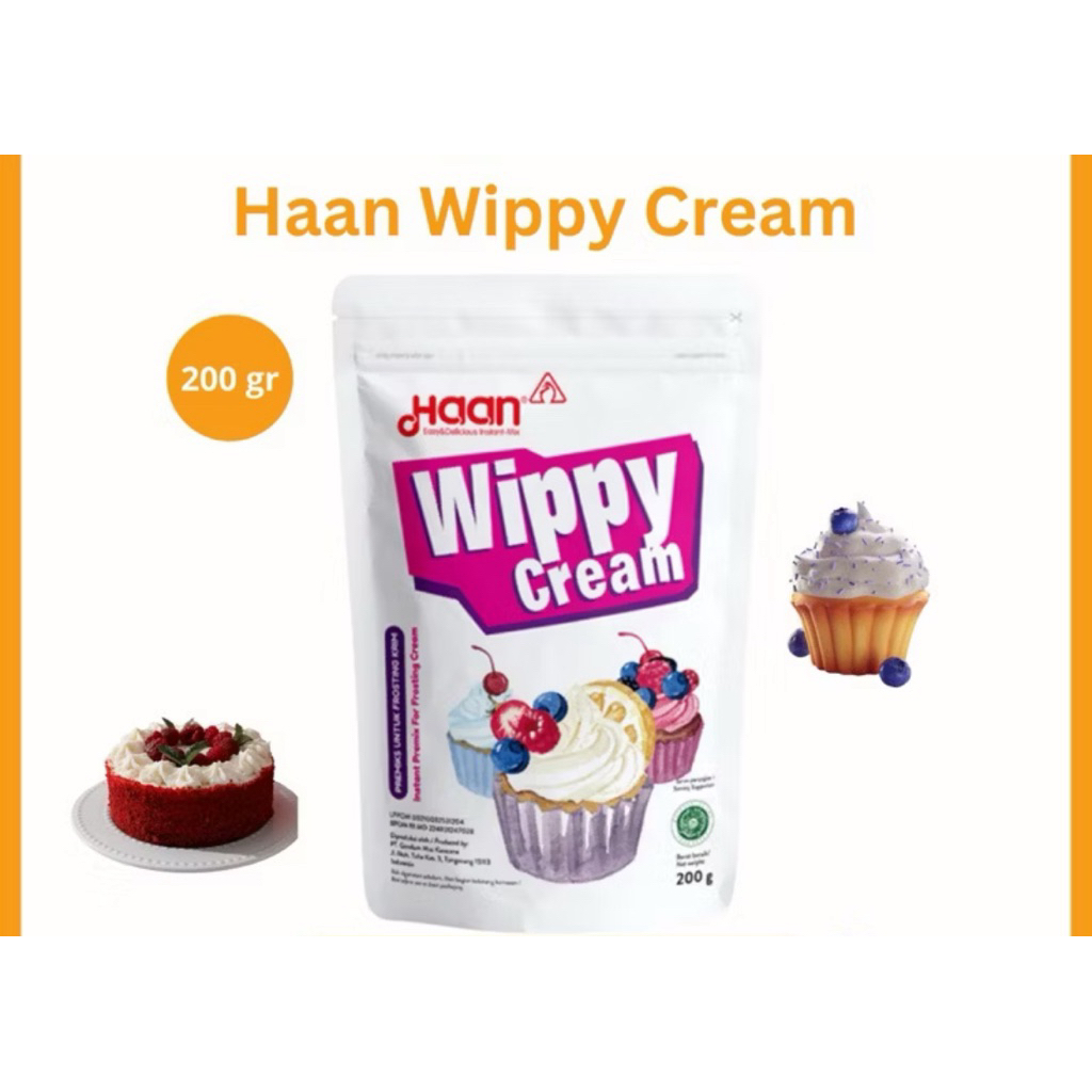 

Haan Wippy Cream Krim Kocok Whipped Cream 200gr