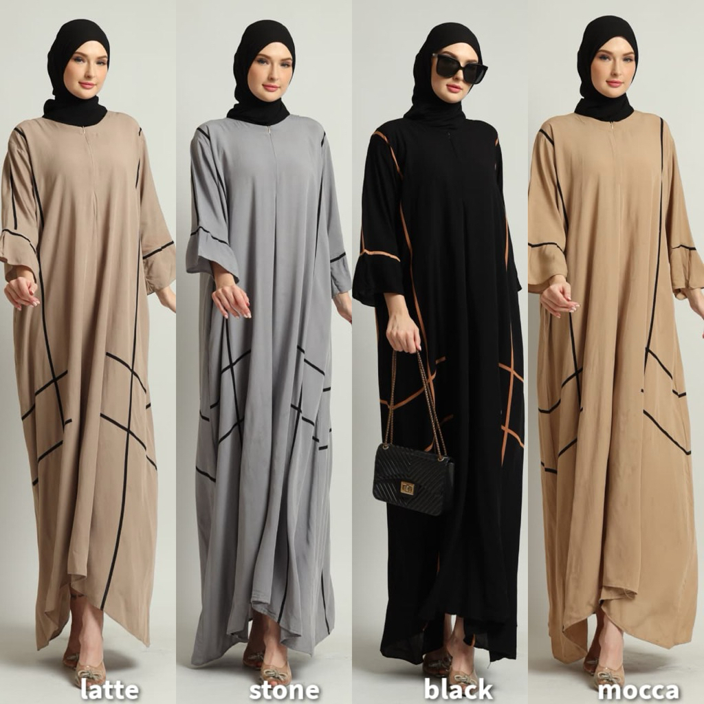 abaya daily, gamis, rayon, polos, baju adem, gamis polos, gamis hari-hari, daster, hijab