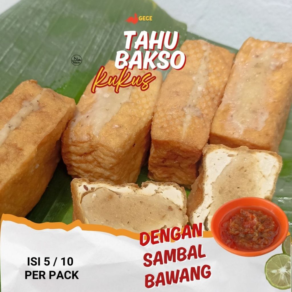 

Tahu Bakso Kukus premium dengan sambal bawang isi 5 / 10
