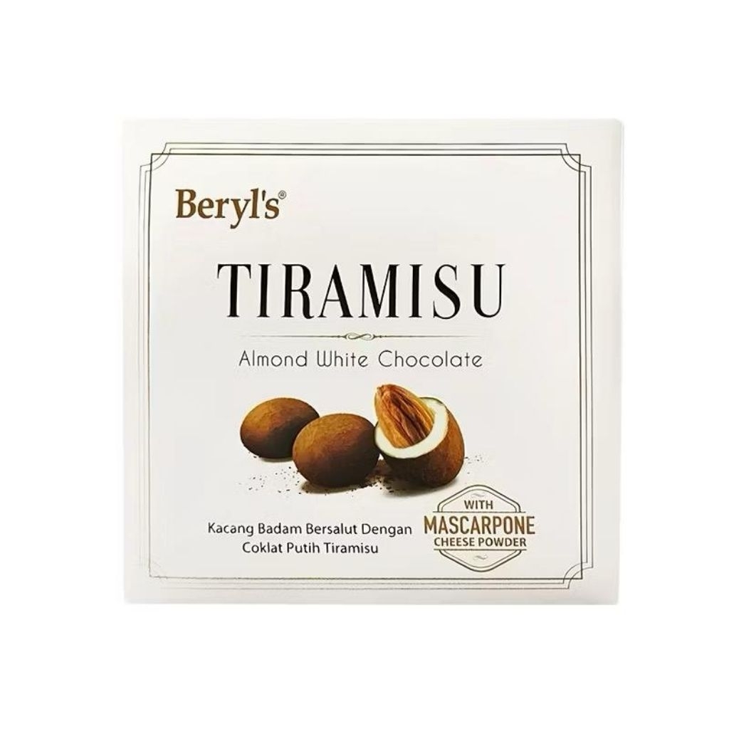 

Beryls Tiramisu Almond White Chocolate 65 gram