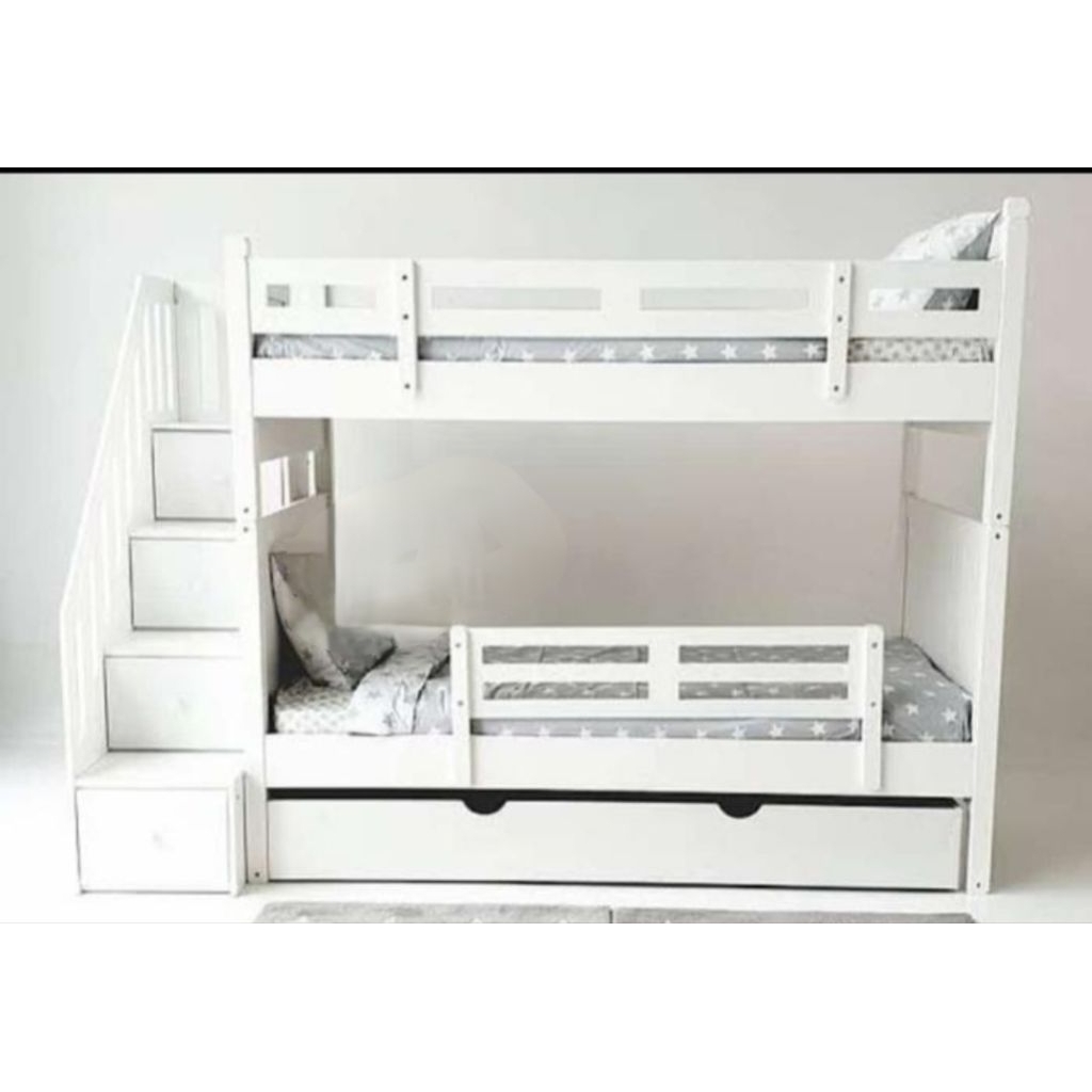tempat tidur anak tingkat+ 2 laci