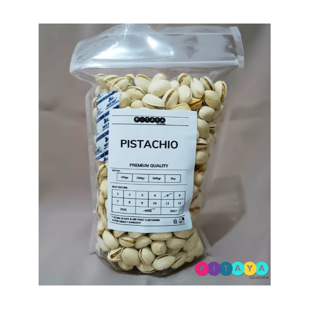 

Pistachio Cangkang 100gram – Cemilan Seru & Kaya Protein