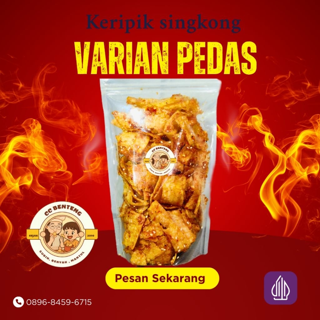 

Keripik Singkong CC Benteng Varian PEDAS