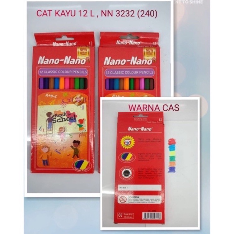

KODE D18B Pensil warna kelir kayu panjang 12 warna nano nano harga per gross 12 set cuma