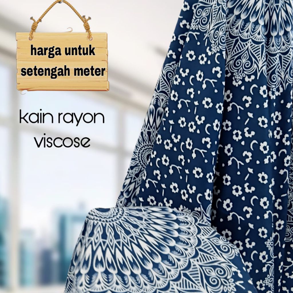 Kain Katun Rayon Viscose Motif Etnik Terbaru