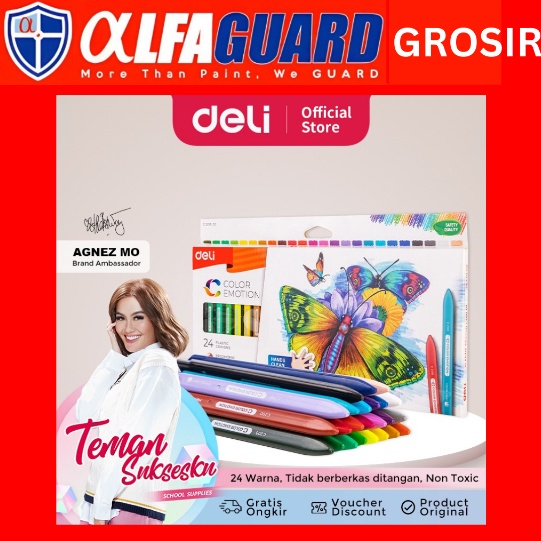 

KODE E73A Deli Krayon Plastic 121824 Warna Cerah Bentuk segitiga ergonomis tidak beracun EC2EC21EC22
