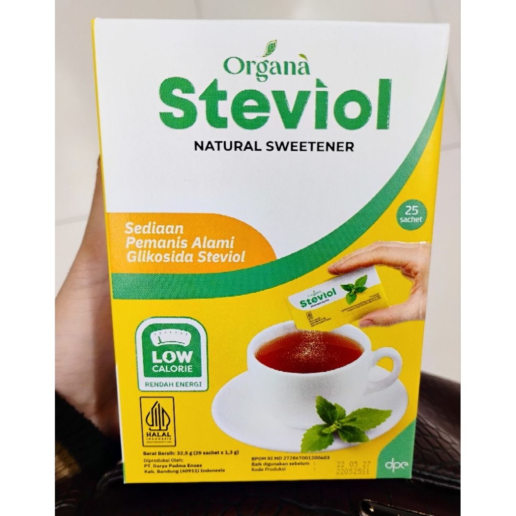 

Organa Natural Sweetener Steviol (25SachetX1.3Gr) /Stevia (20SachetX1Gr)
