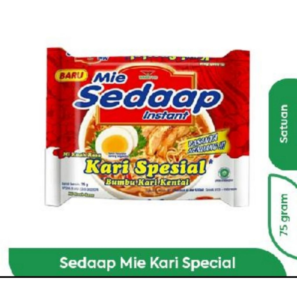 

SEDAAP MI INSTAN KARI SPECIAL75gr(1 DUS)
