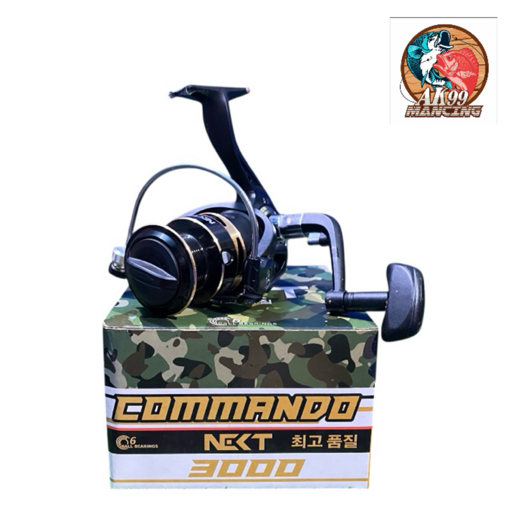 Reel Mancing COMMANDO NEKT 3000 Murah Kuat