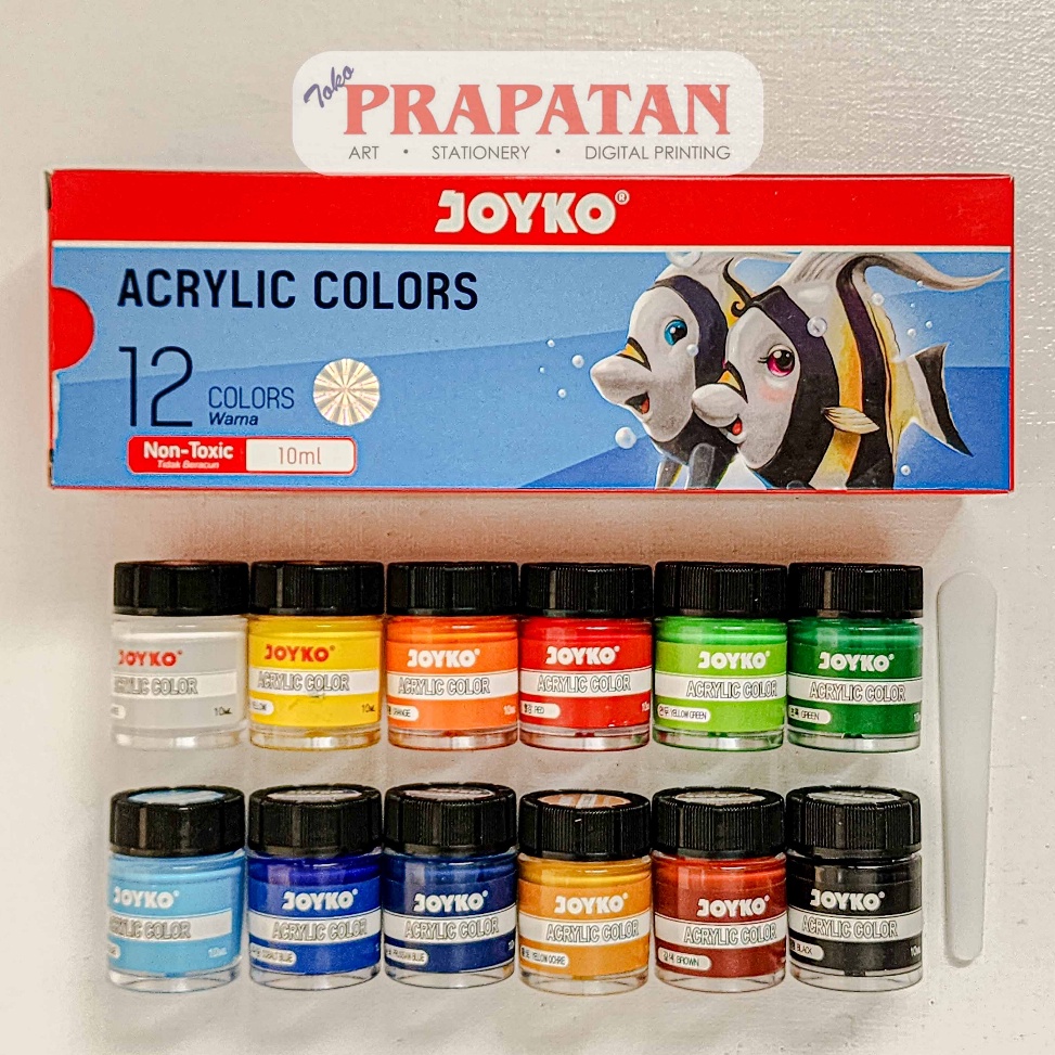 

Cat Akrilik Set Joyko 12x1ml Joyko Acrylic Set KODE I5J4