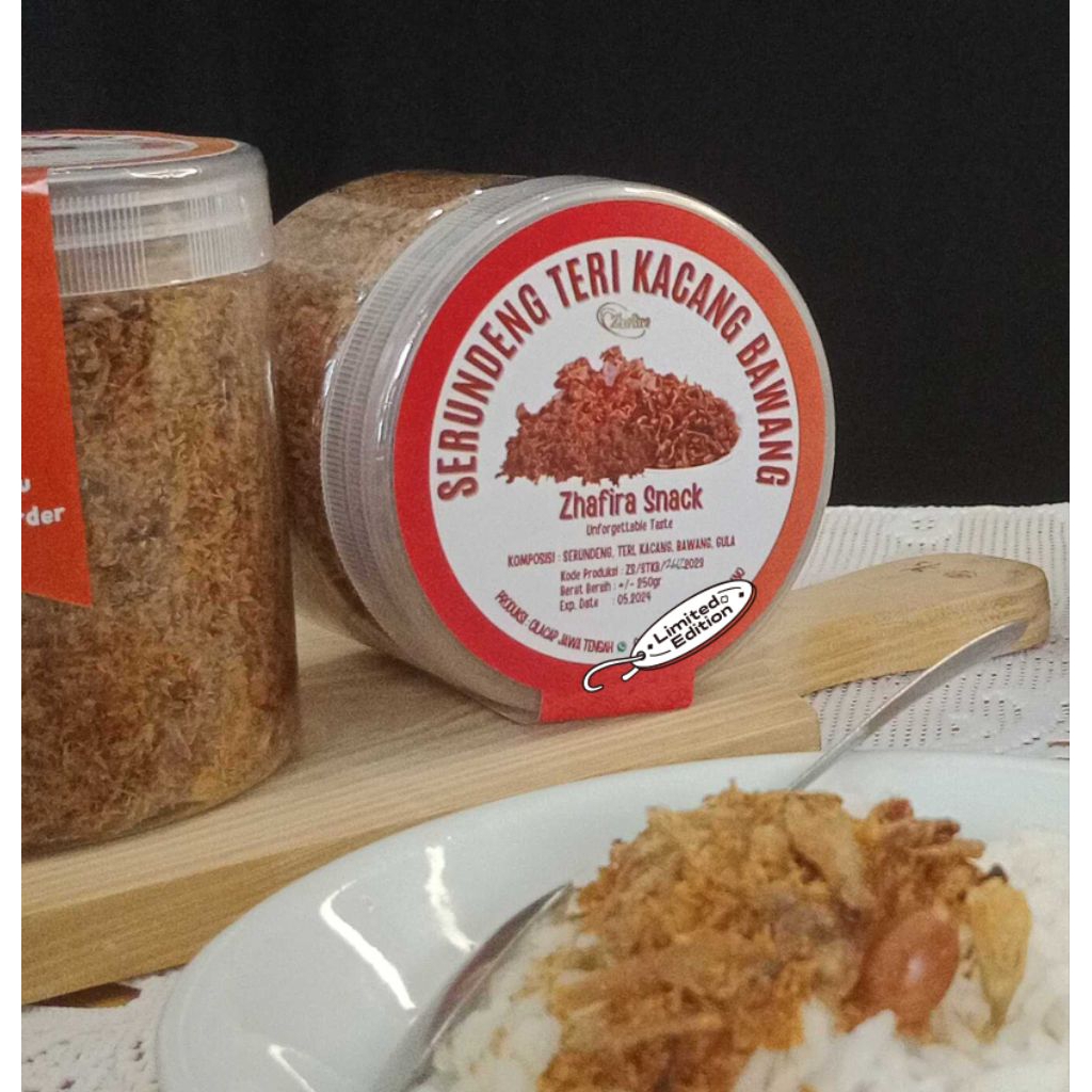 

Zhafira Serundeng Teri Kacang 250gr