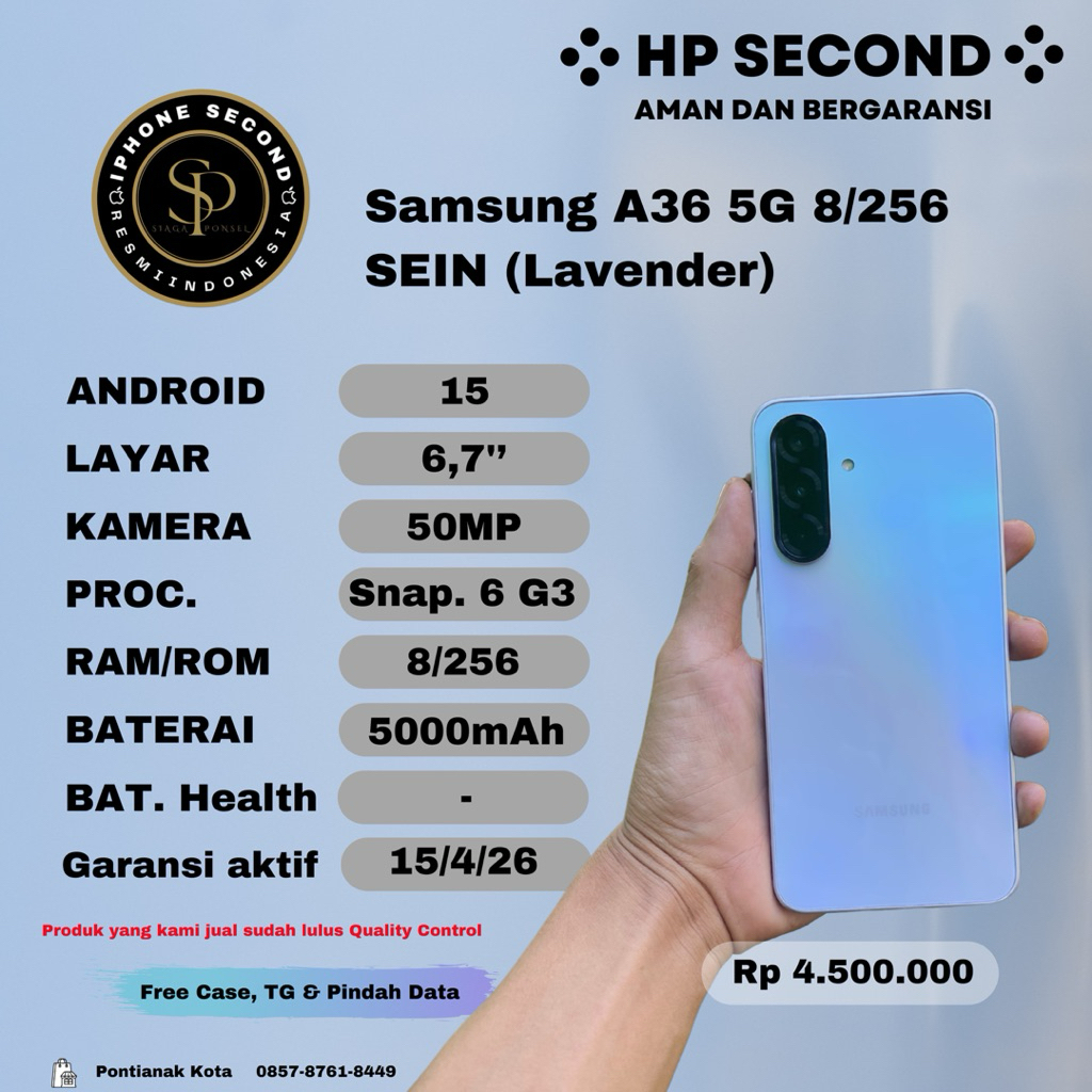 second samsung A36 5G 8/256